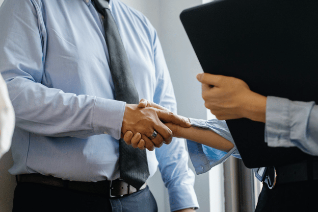 Business handshake